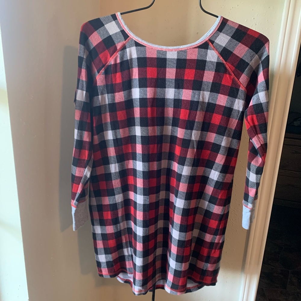 Victoria Secret Flannel Plaid Pajama Dress